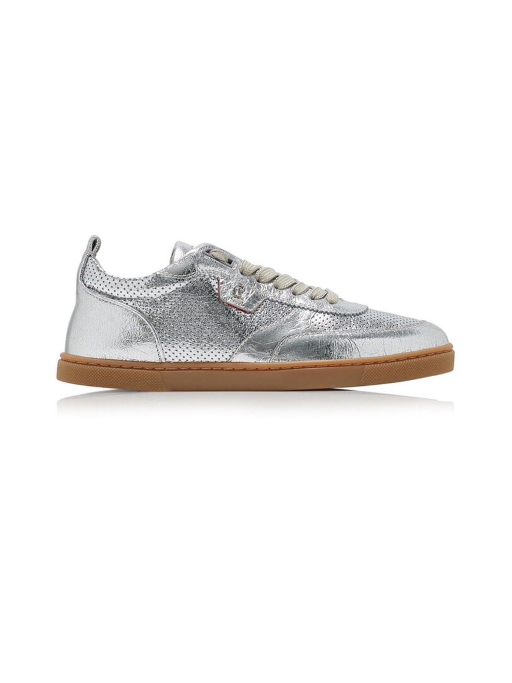 Christian Louboutin Tutti Rui Metallic Leather Sneakers